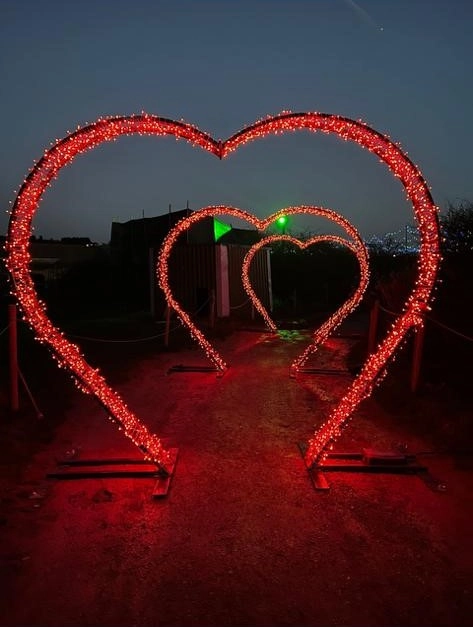 The light love heart.