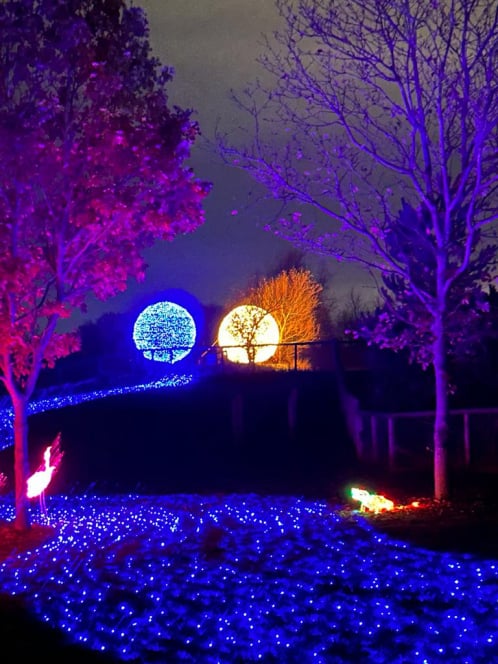 The night time globe in action ! if you have an idea, we can make it !