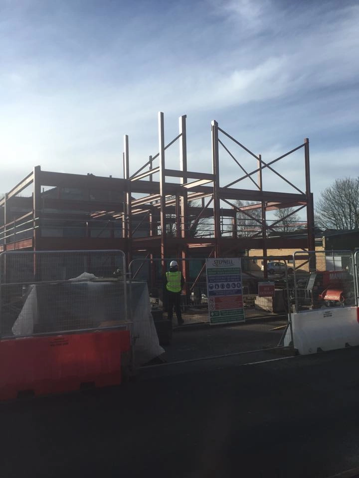 showing our Structural Steel fabrication site of Oakham School.